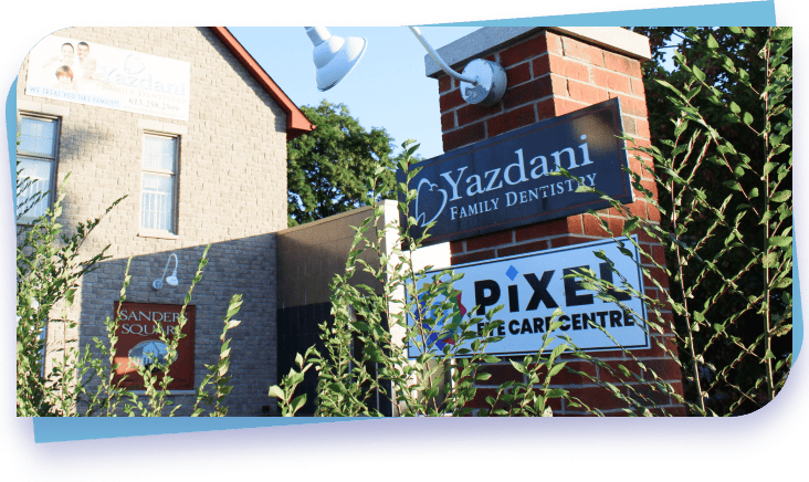 Yazdani Family Dentistry Sign in front of Kemptville location