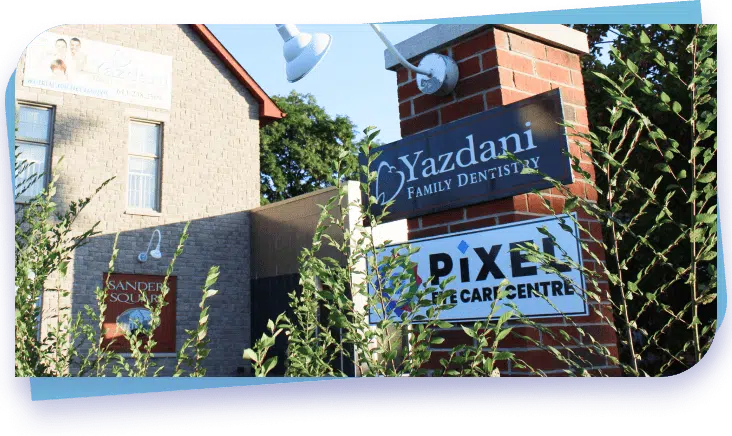 Yazdani Family Dentistry Sign in front of Kemptville location